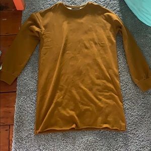 Golden haze knit dress